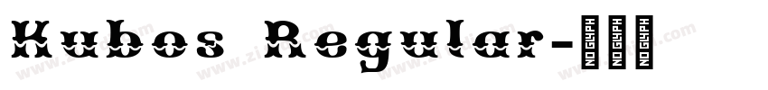 Kubos Regular字体转换